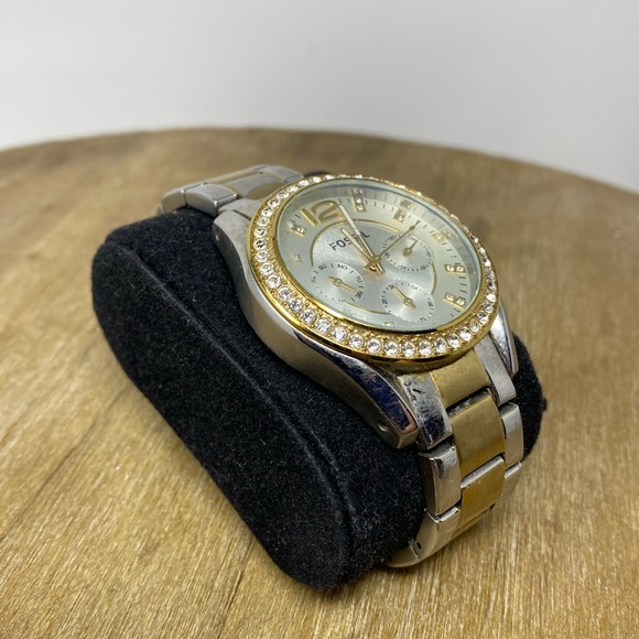 Fossil Riley Multifunction Two-Tone Stainless Steel Watch - Picture 3 of 7
